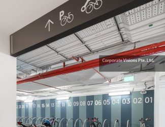 79 Robinson Road secured bicycle parking lots